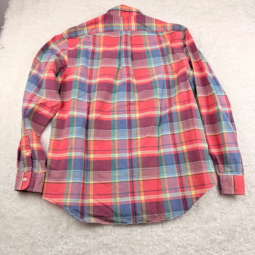 Ralph Lauren Button Down Shirt Mens Large Multicolor Plaid Long Sleeve Pony Logo - Picture 3 of 7